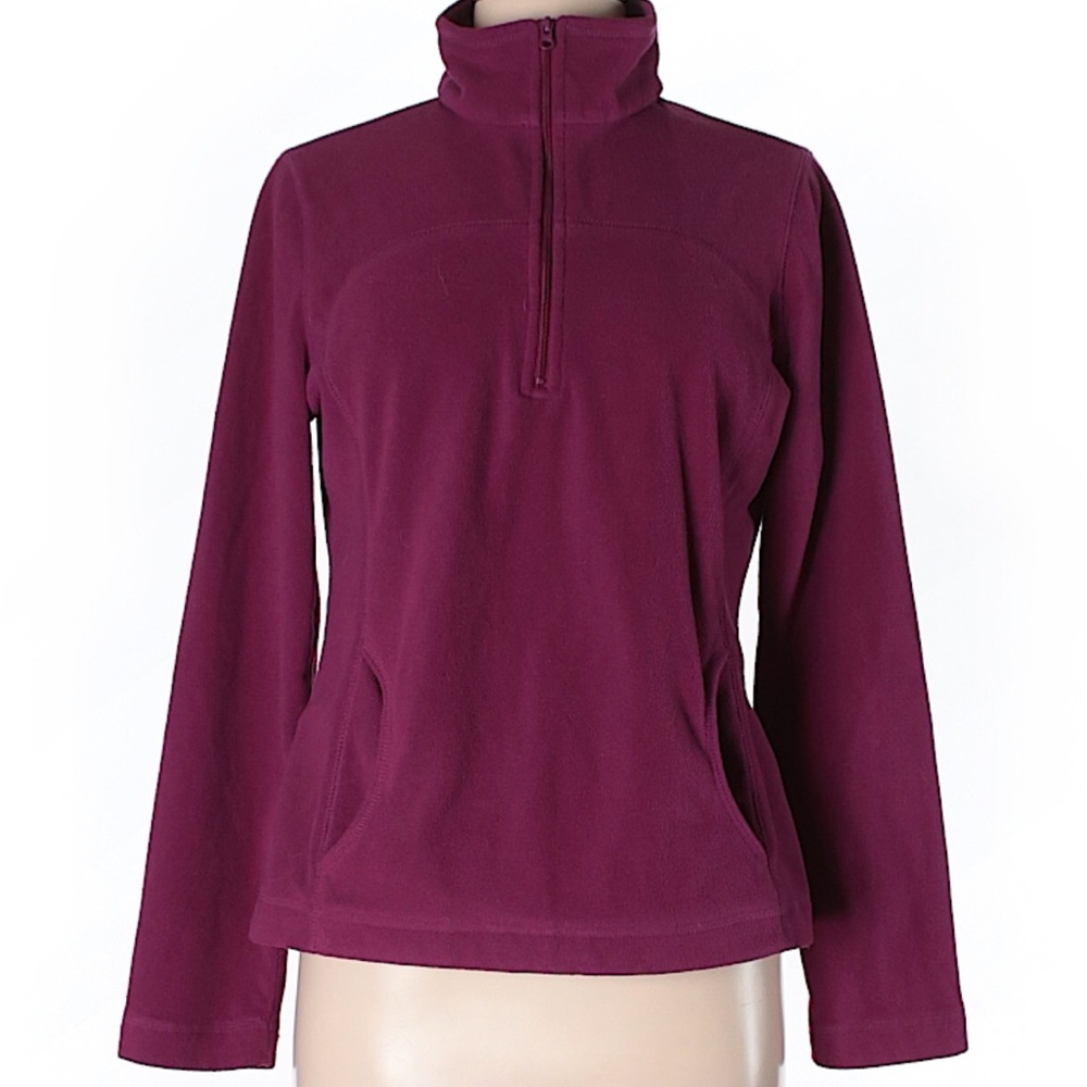 Purple fleece sweater size large